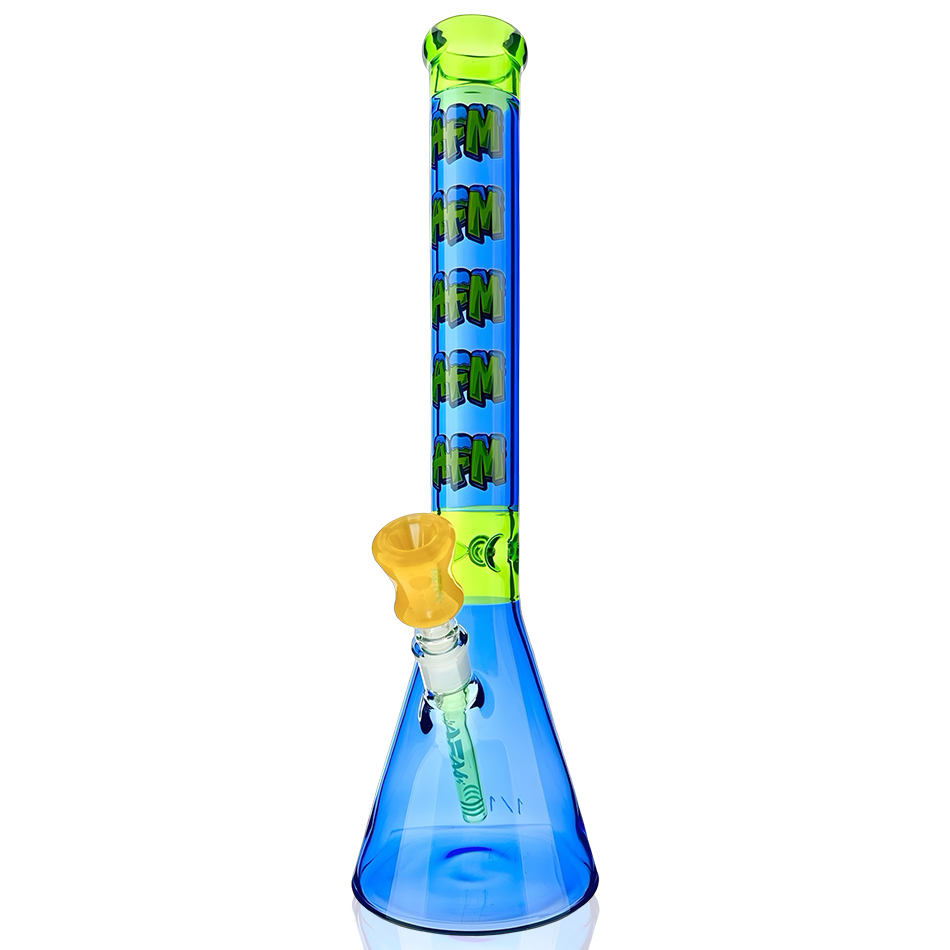 1 of 1 18" AFM Blue Dream Colored Glass Beaker Bong Full Set – Premium Borosilicate Bundle
