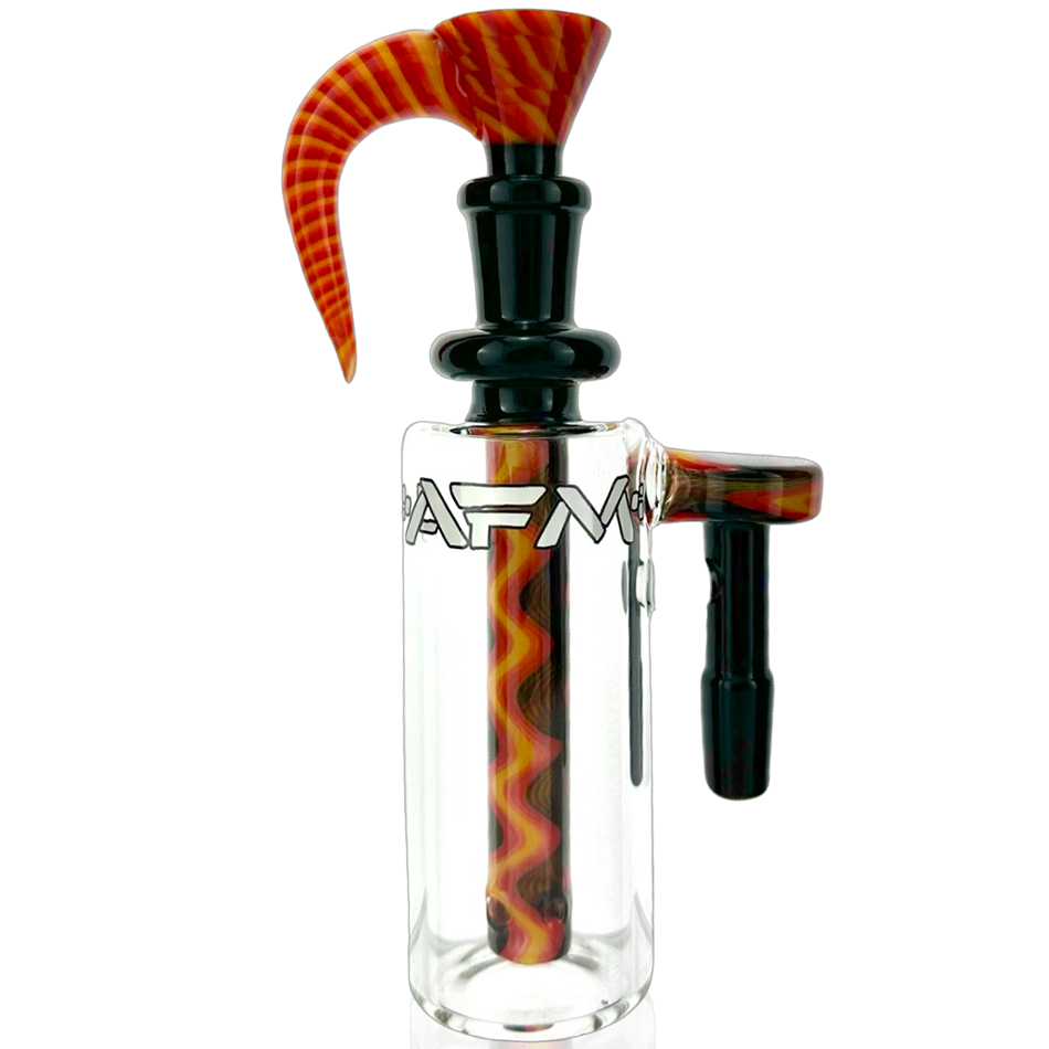 5" AFM Reversal WigWag Glass Ash-Catcher + Matching Bowl Piece