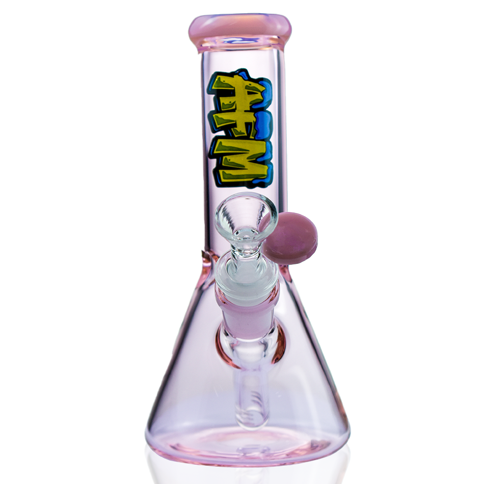 7" Double Full Color Mini Glass Beaker Bong Box Set