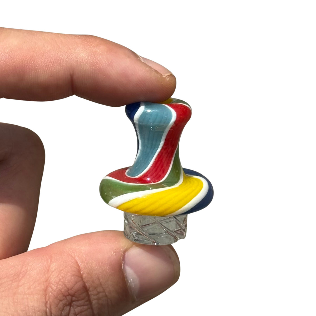 AFM Lolli Turbo Glass Spinner Carb Cap + 2 Pearls