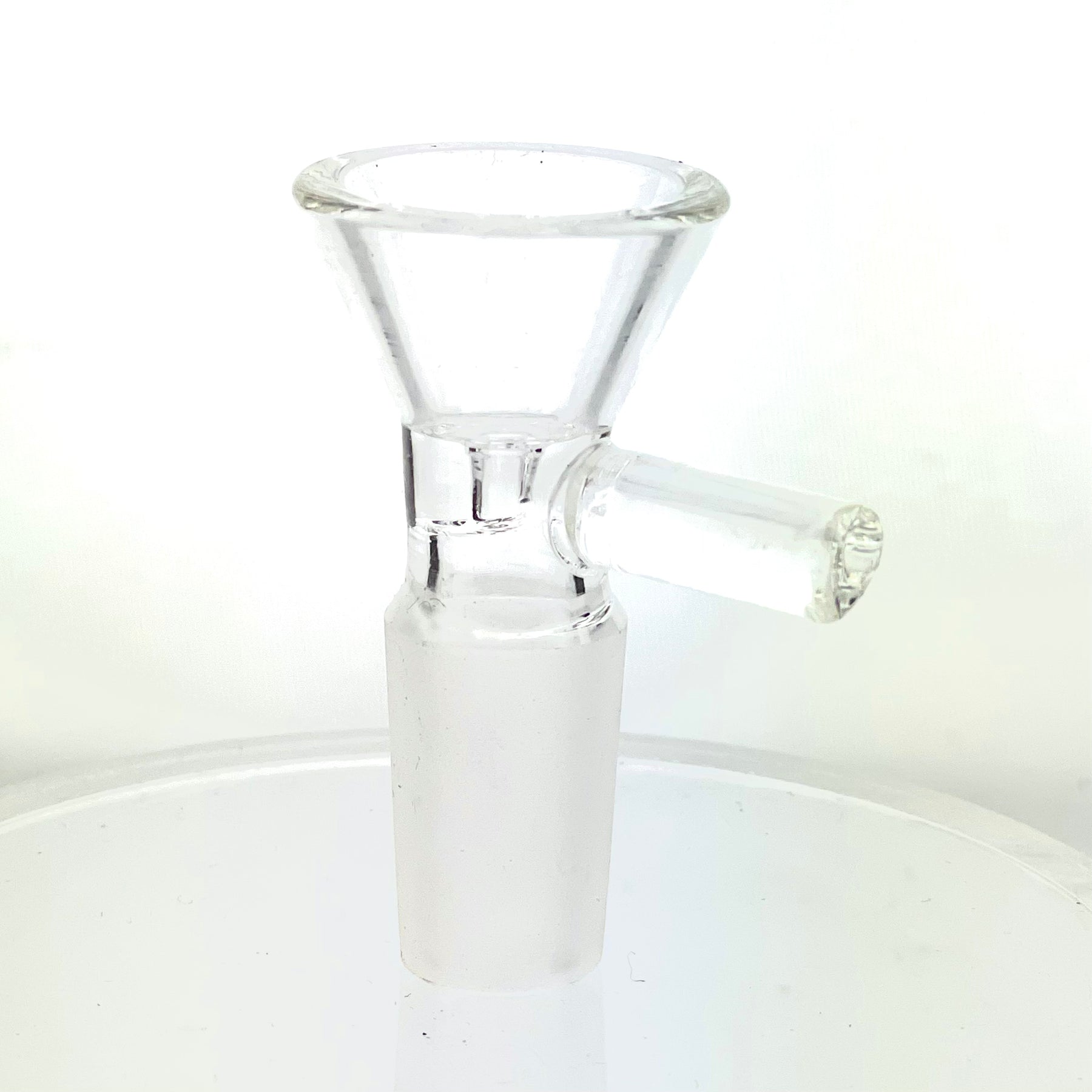 Basic Glass Bowl With Handle For Beaker Bongs 14/18mm