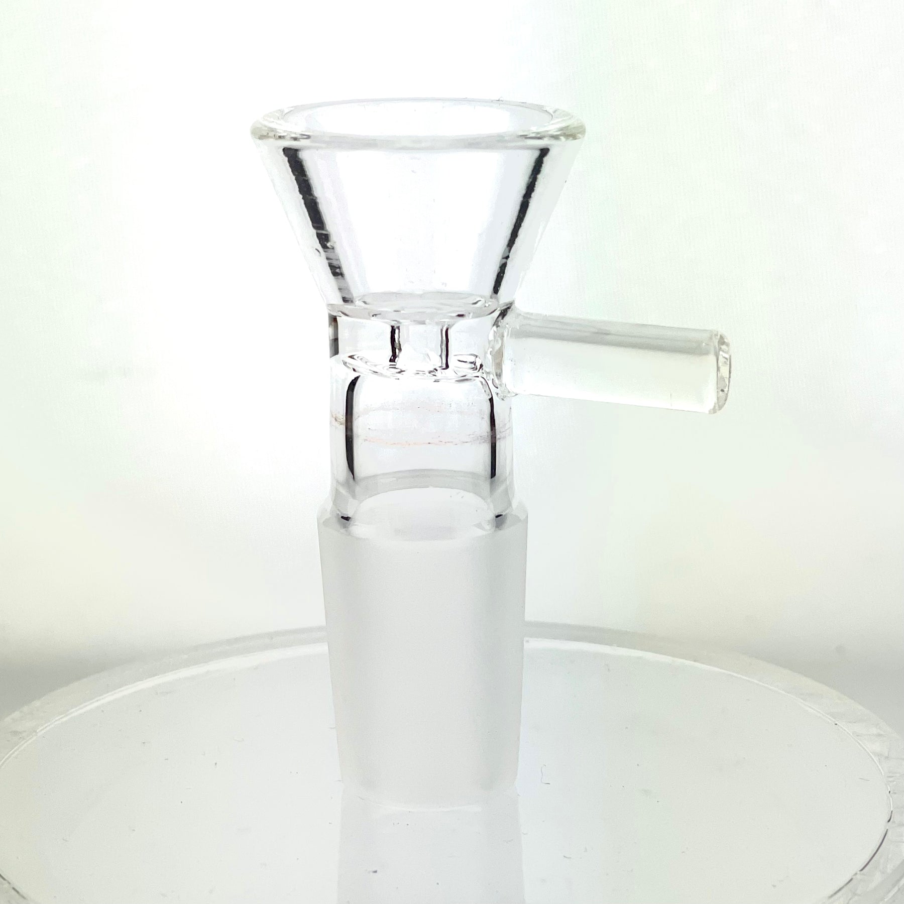 Basic Glass Bowl With Handle For Beaker Bongs 14/18mm