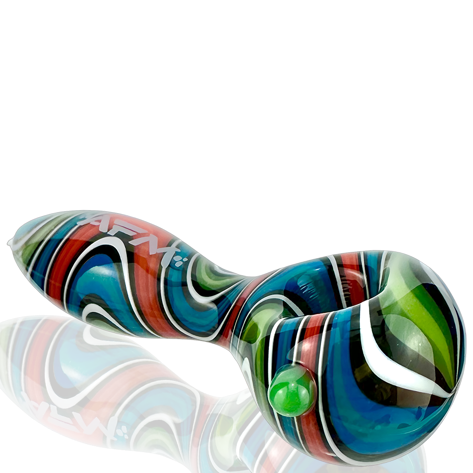 3.5" AFM Full Wig Wag Reversal Glass Hand Pipe