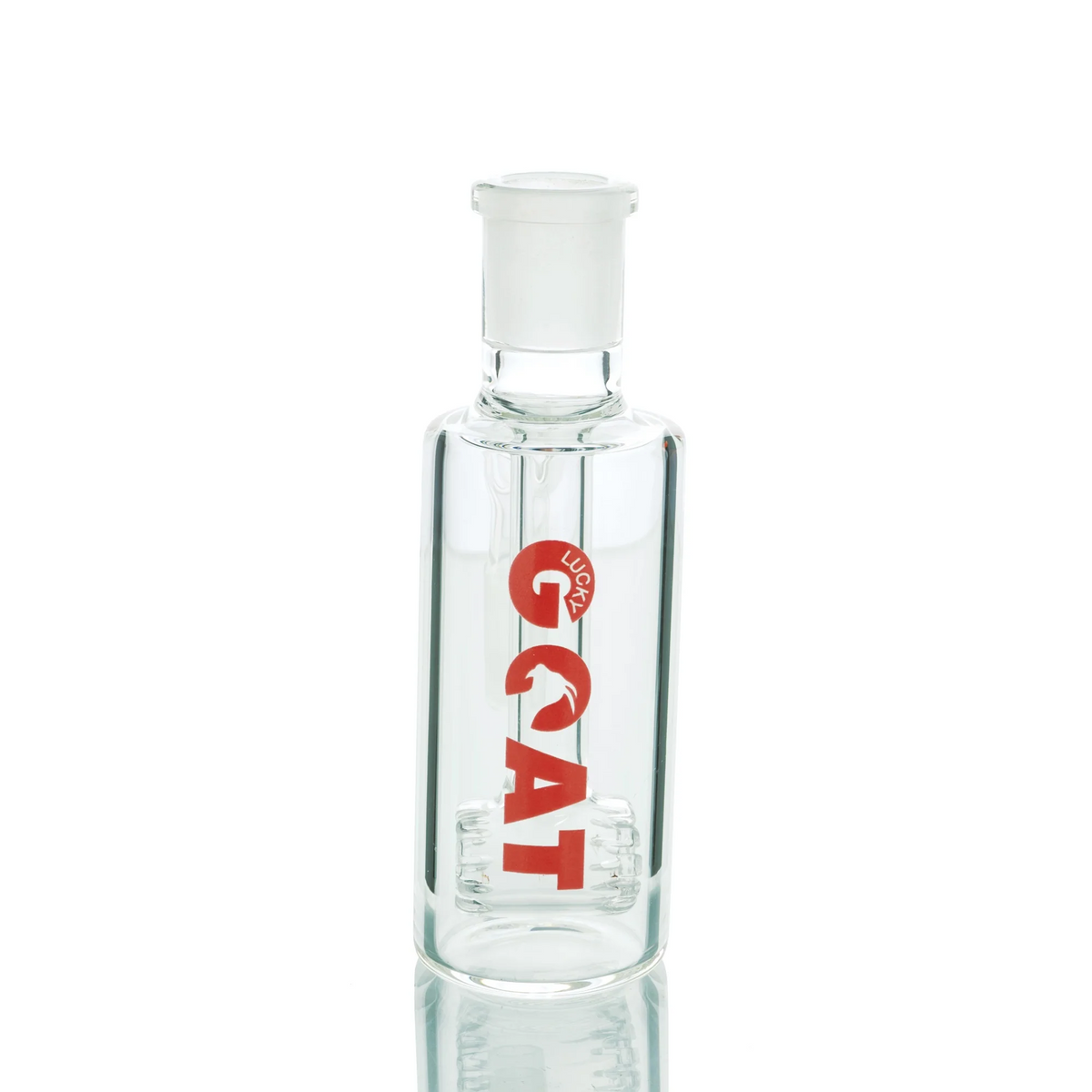 4" Lucky Goat Showerhead Clear Glass Ash-Catcher