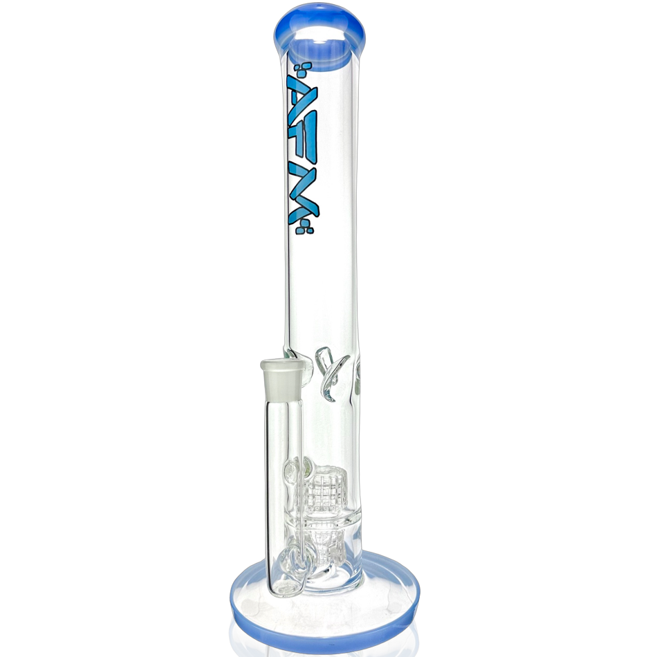 13" AFM Glass Matrix Straight Tube Bong
