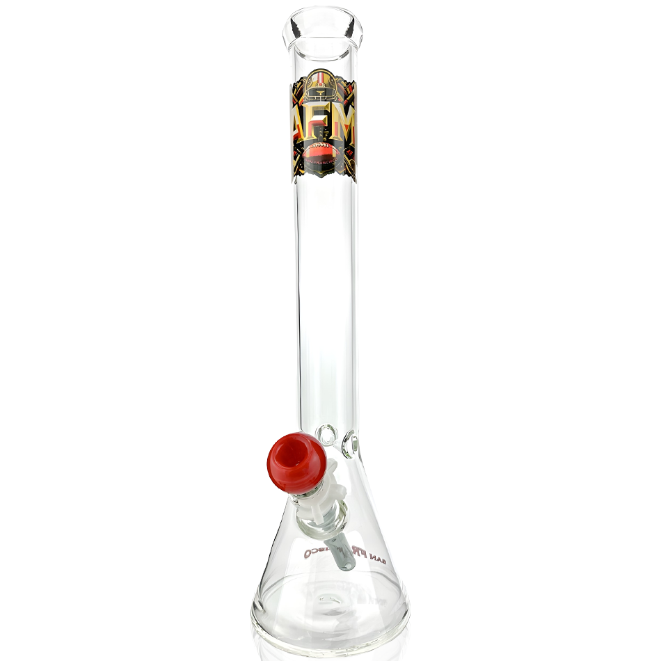 18" San Francisco Football 5mm Beaker Bong Bundle