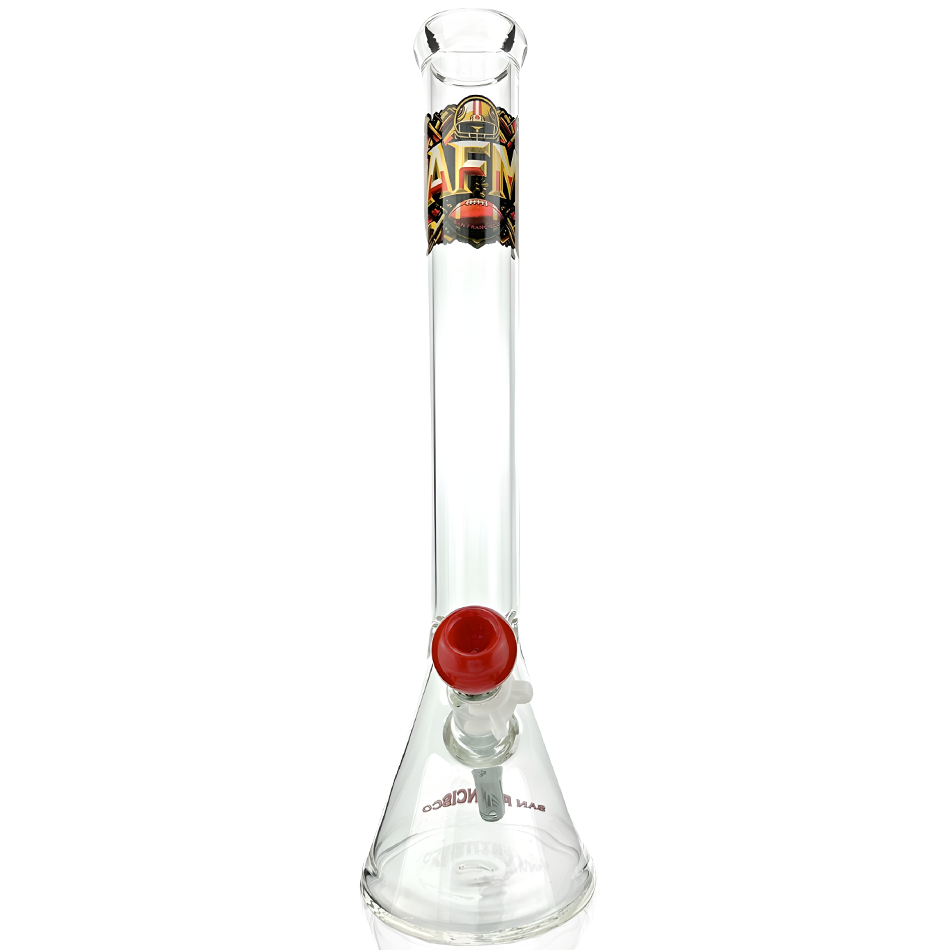 18" San Francisco Football 5mm Beaker Bong Bundle