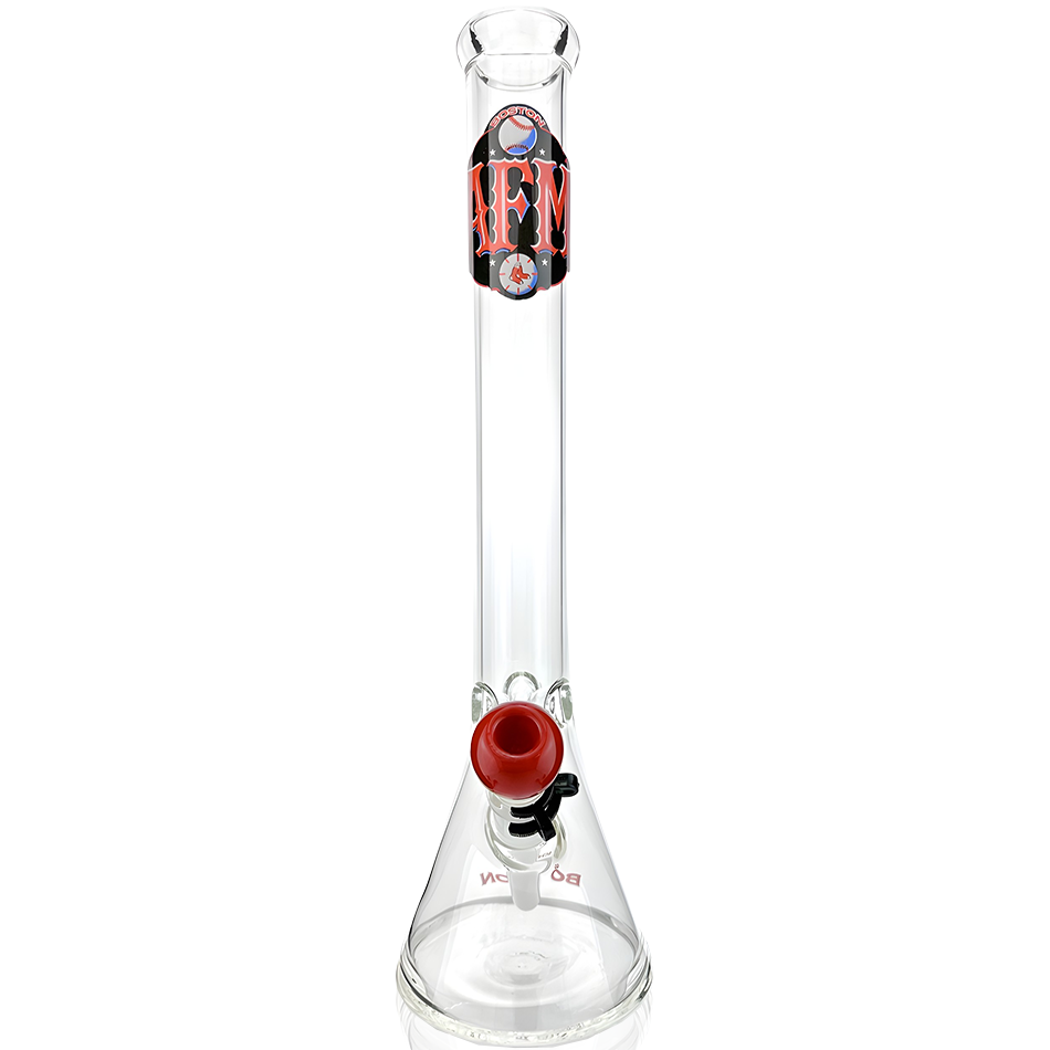 18" Boston Baseball 5mm Beaker Bong Bundle