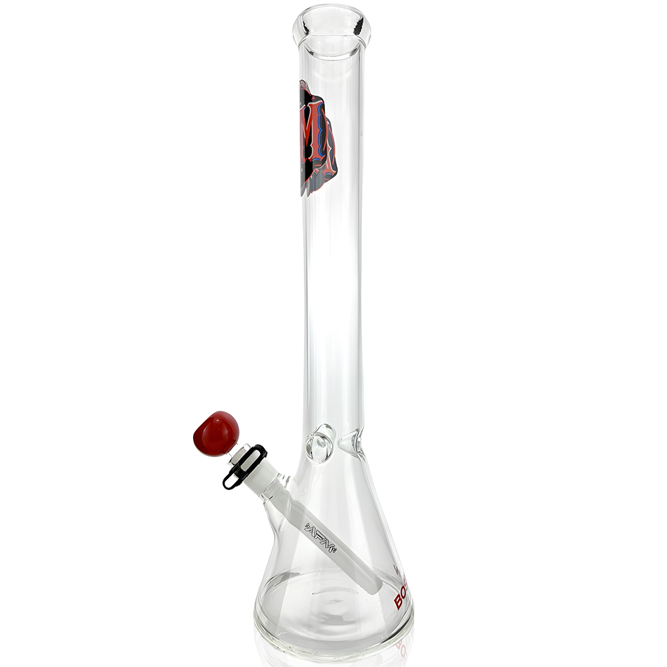 18" Boston Baseball 5mm Beaker Bong Bundle