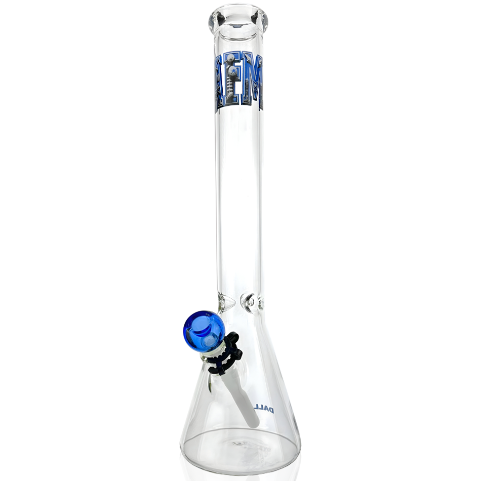 18" Dallas Football 5mm Beaker Bong Bundle