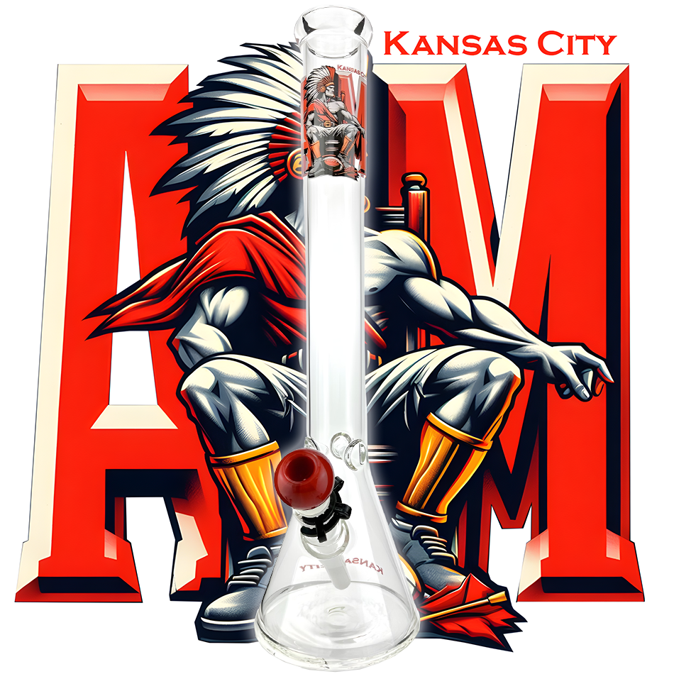 18" Kansas City Beaker Bong Bundle