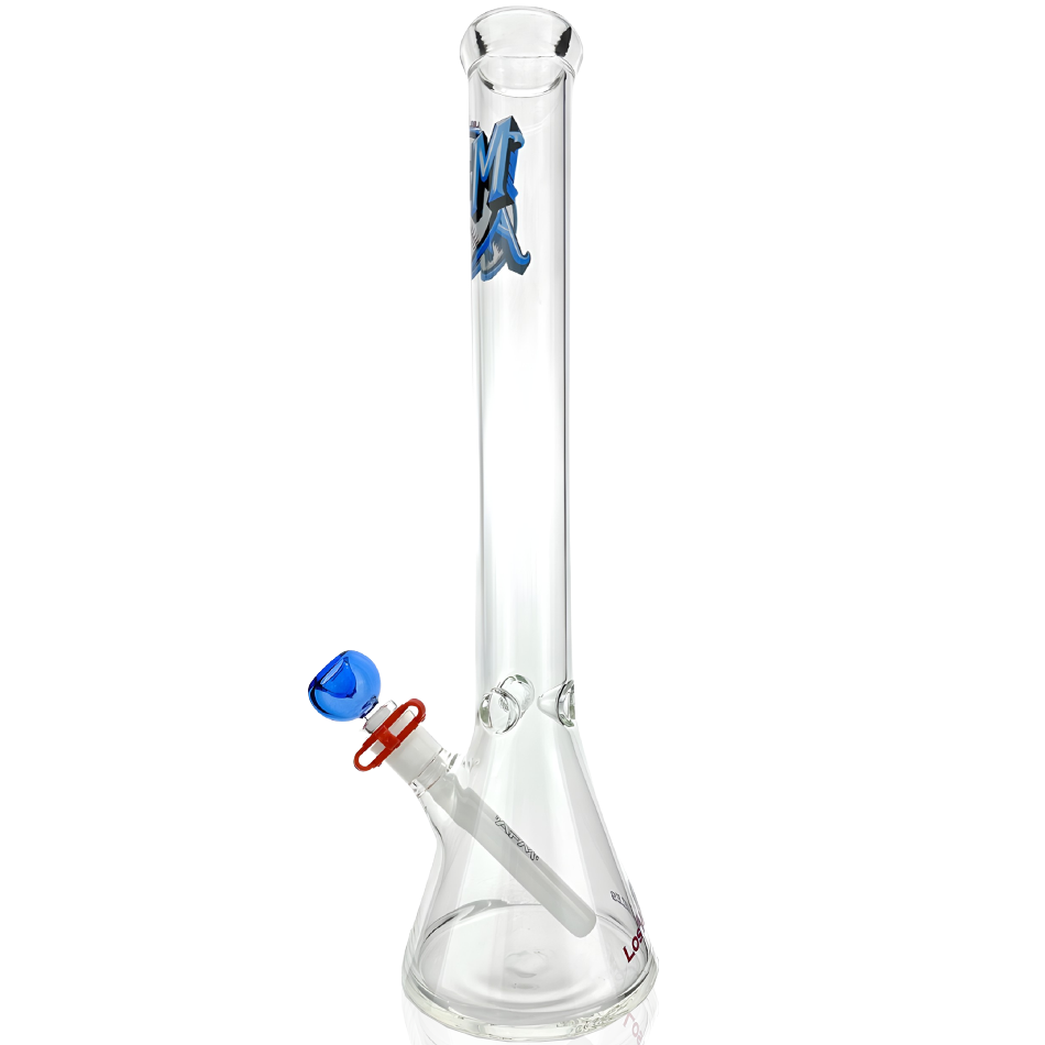 18" Los Angeles Baseball Beaker Bong Bundle