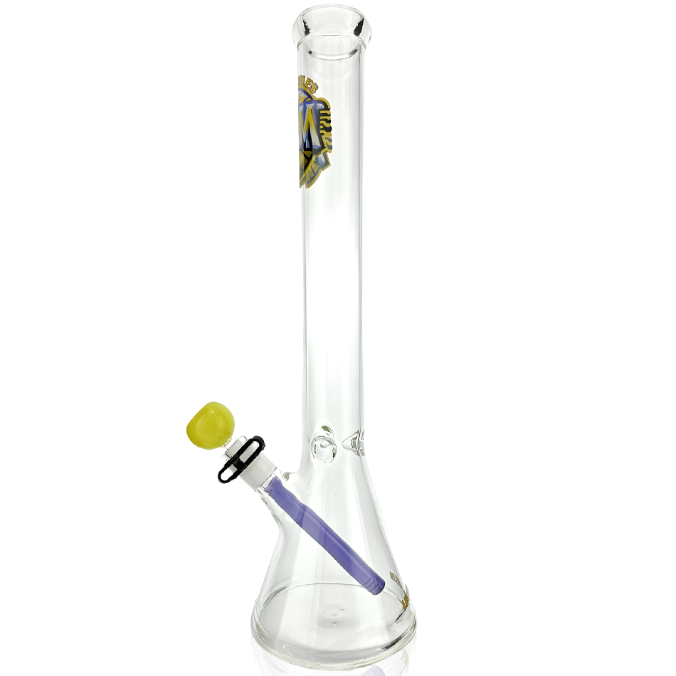 18" Los Angeles Basketball 5mm Beaker Bong Bundle