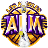 18" Los Angeles Basketball 5mm Beaker Bong Bundle
