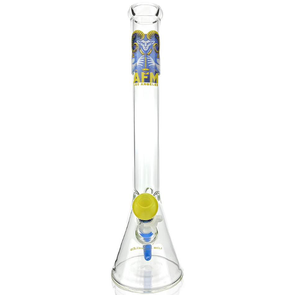 18" Los Angeles Football 5mm Beaker Bong Bundle