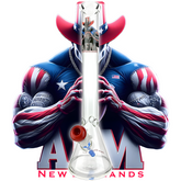 18" New England Football 5mm Beaker Bong Bundle