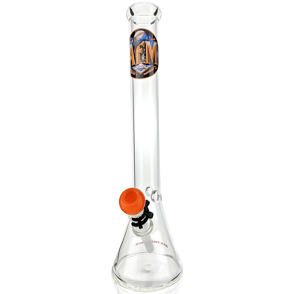 18" San Francisco Baseball 5mm Beaker Bong Bundle