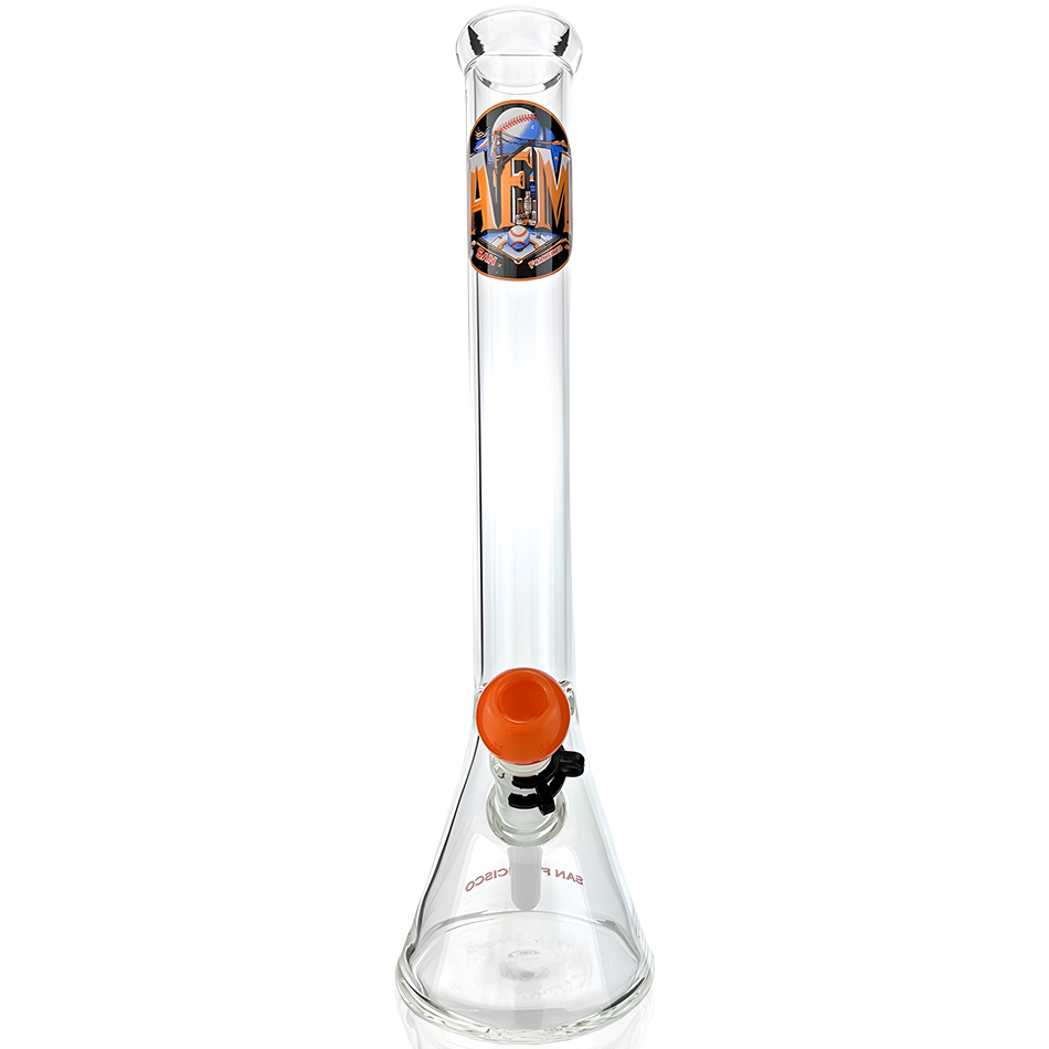 18" San Francisco Baseball 5mm Beaker Bong Bundle