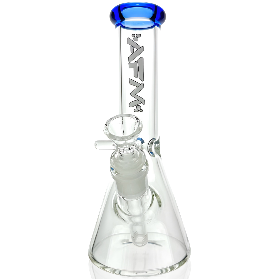 8" AFM Colored Lip Clear Mini Beaker