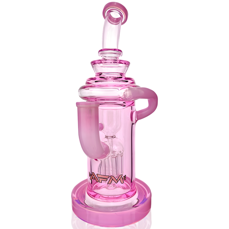 10" AFM Glass Power Station Full Color Glass Recycler Dab Rig