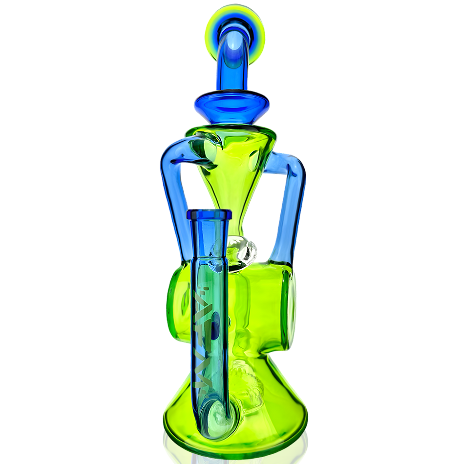 10" AFM Glass Barrel Blaster Colored Glass Recycler Dab Rig