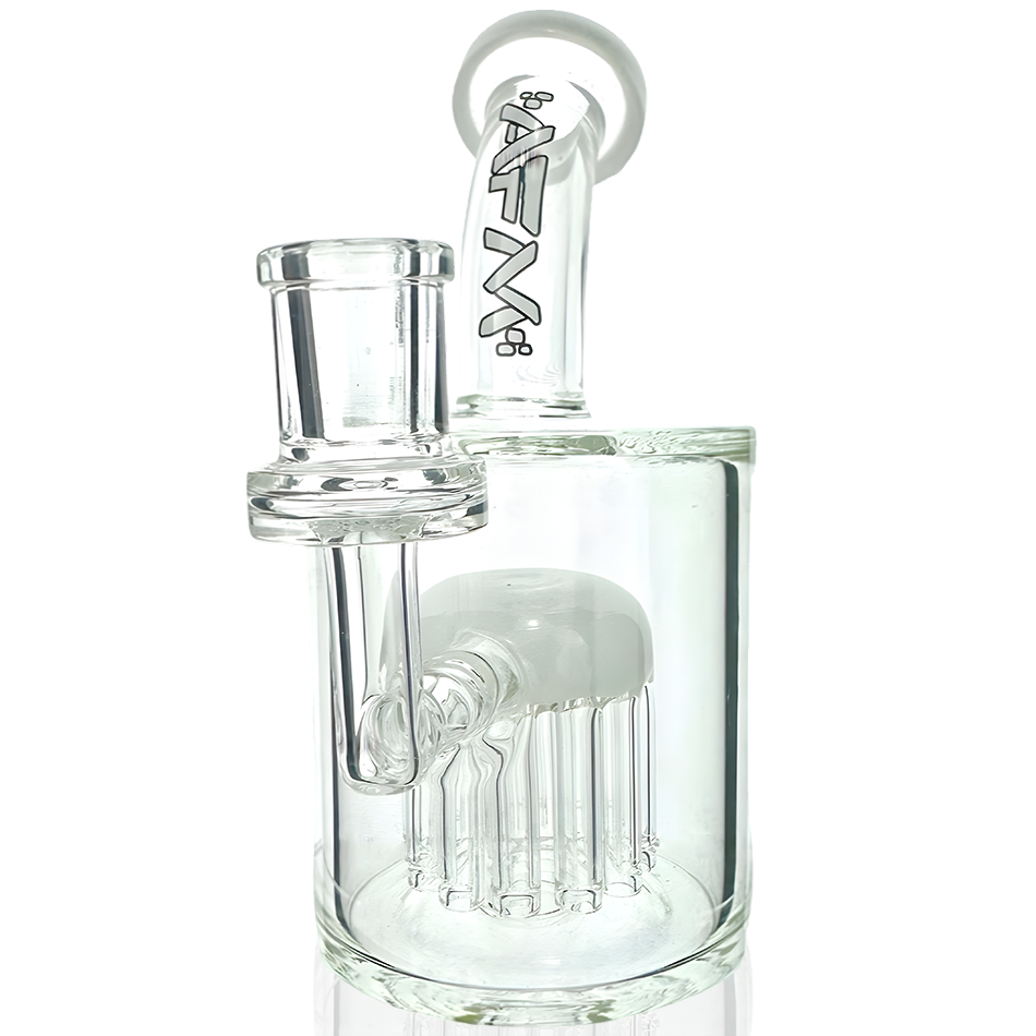 6" AFM 12 Arm Tree Perc Clear Glass Dab Rig