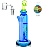 10" AFM Bilbao Colored Glass Recycler Dab Rig + Quartz Banger Bundle