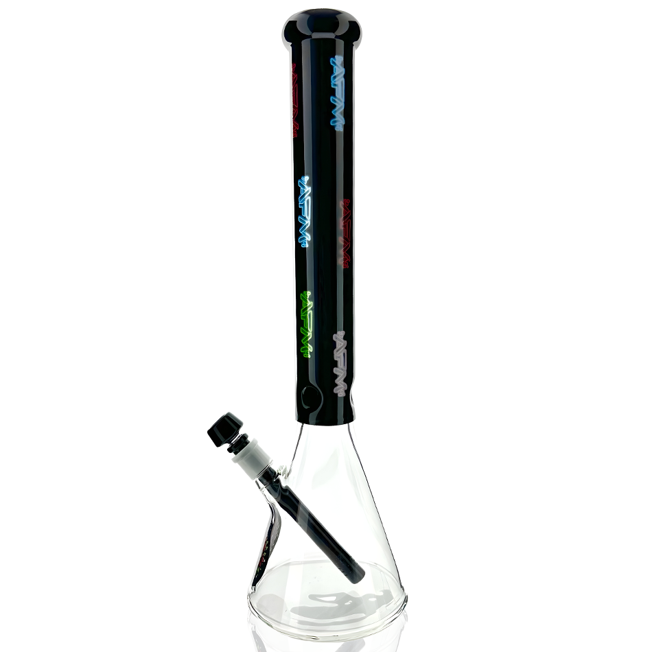 18" AFM Tokyo Neon Lights Colored Glass Beaker Bong Set
