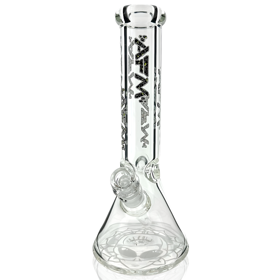 12" AFM Matrix Clear Glass Beaker Bong