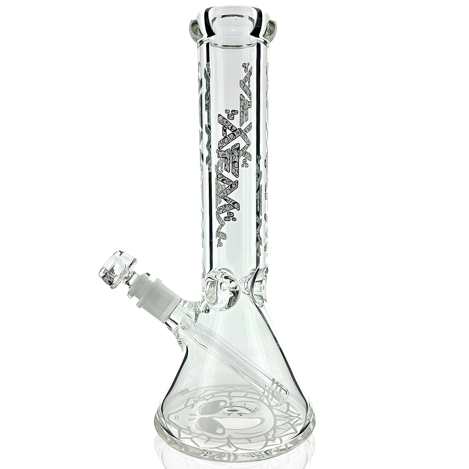 12" AFM Matrix Clear Glass Beaker Bong