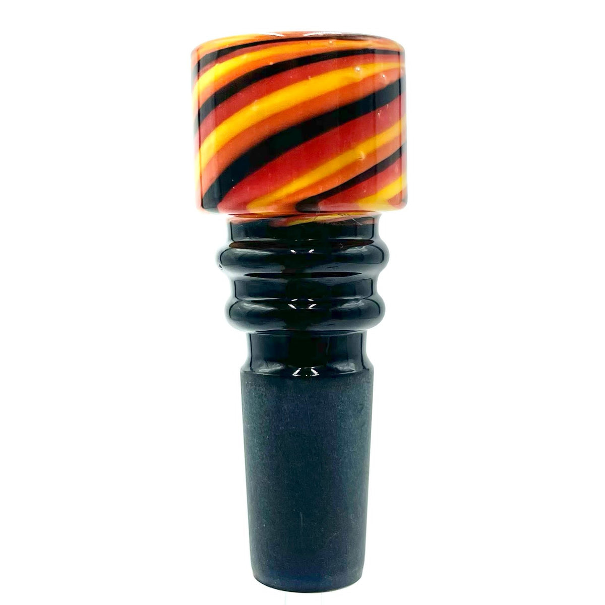 Lucky Goat Candy Cane Glass Bowl