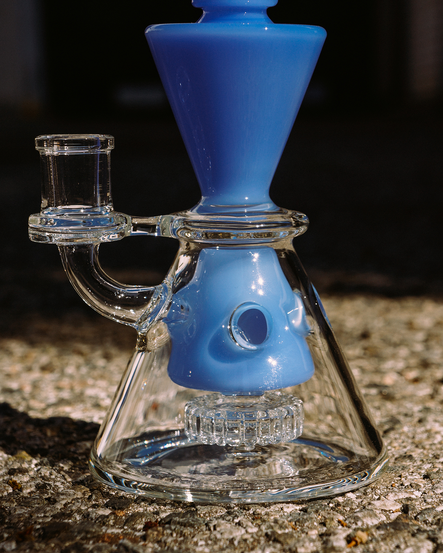 9" AFM  Swiss Cheese Glass Dab Rig