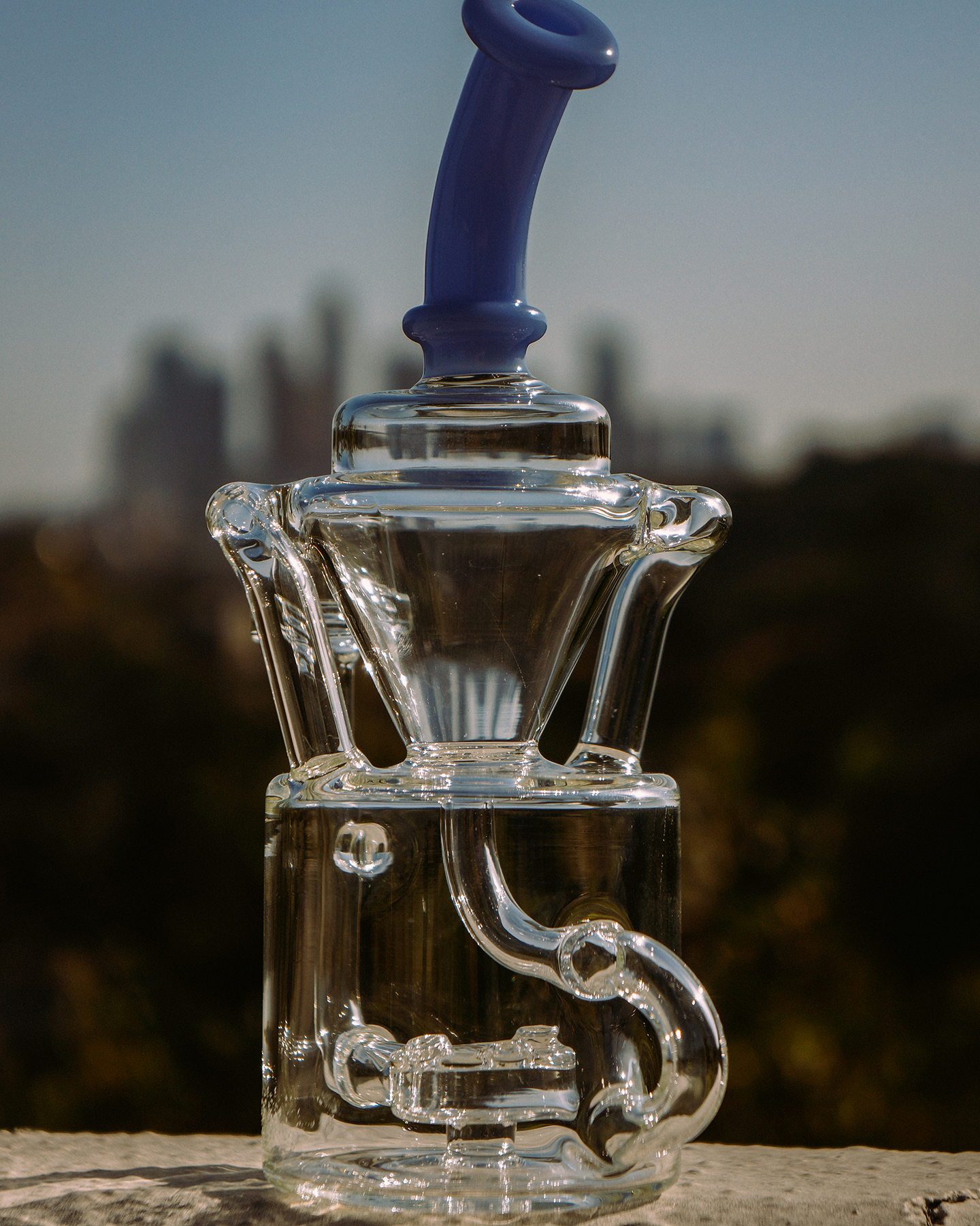 8" AFM Mighty Can Color Recycler Dab Rig