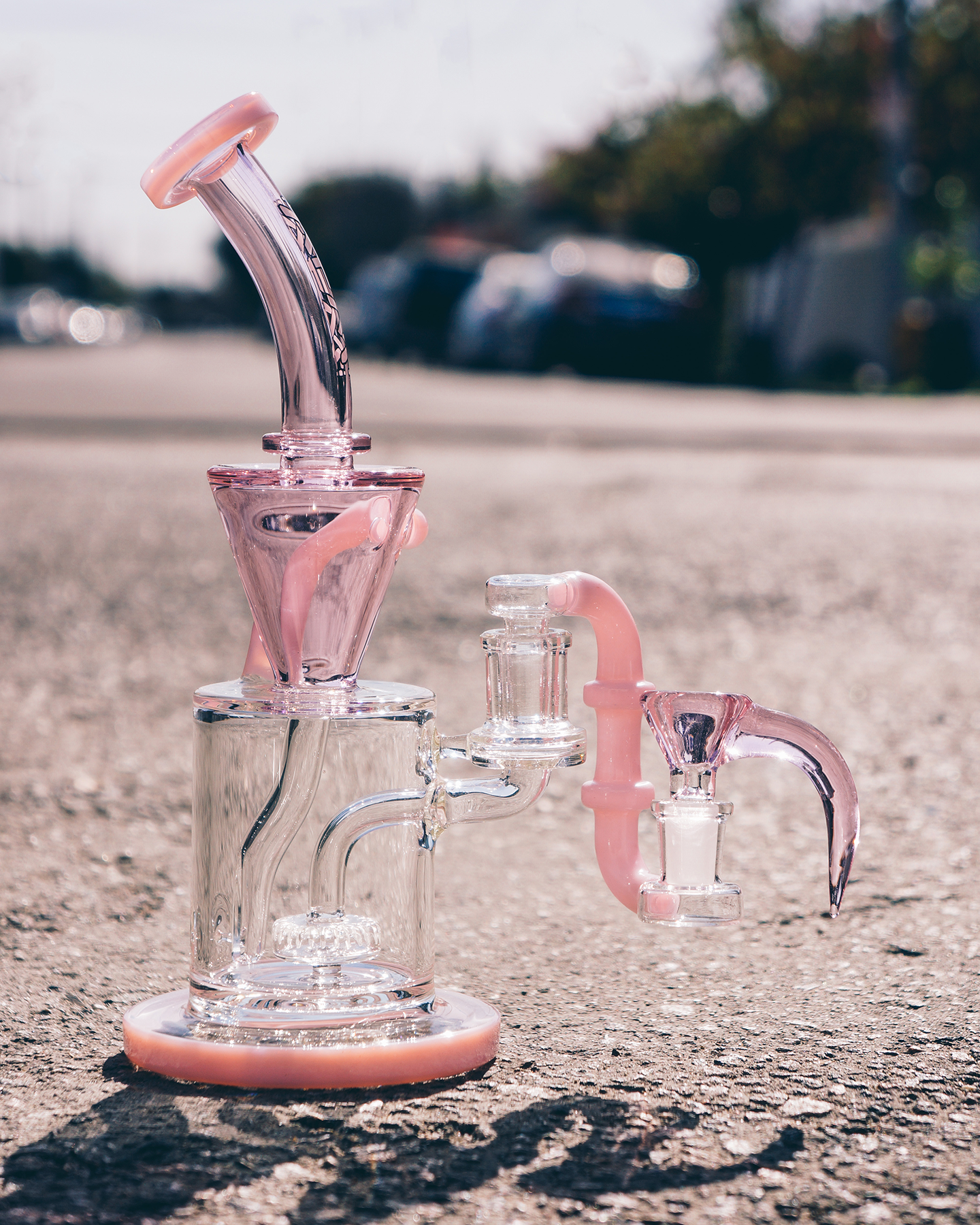 10" AFM Drain Incycler Glass Dab Rig Bundle