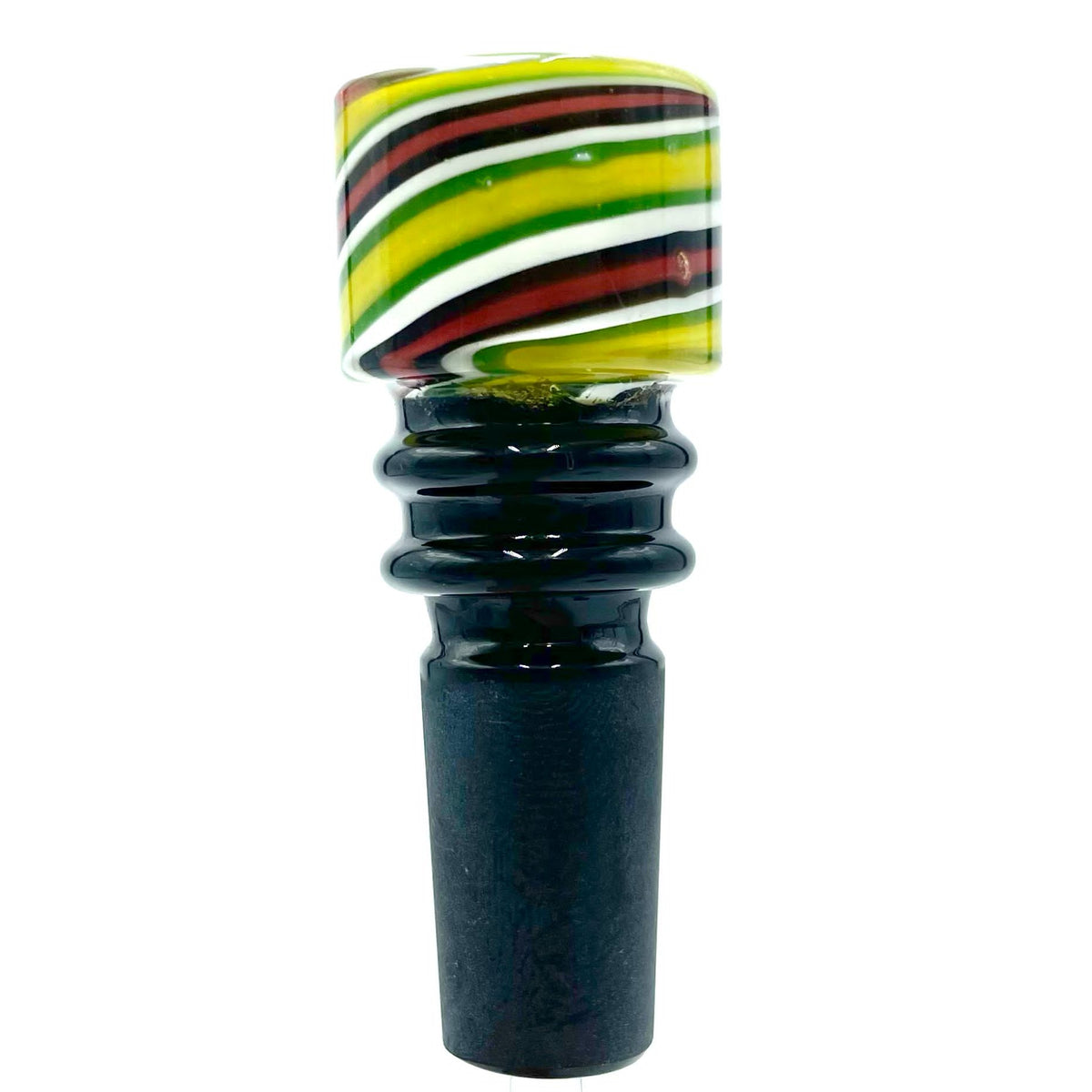 Lucky Goat Candy Cane Glass Bowl