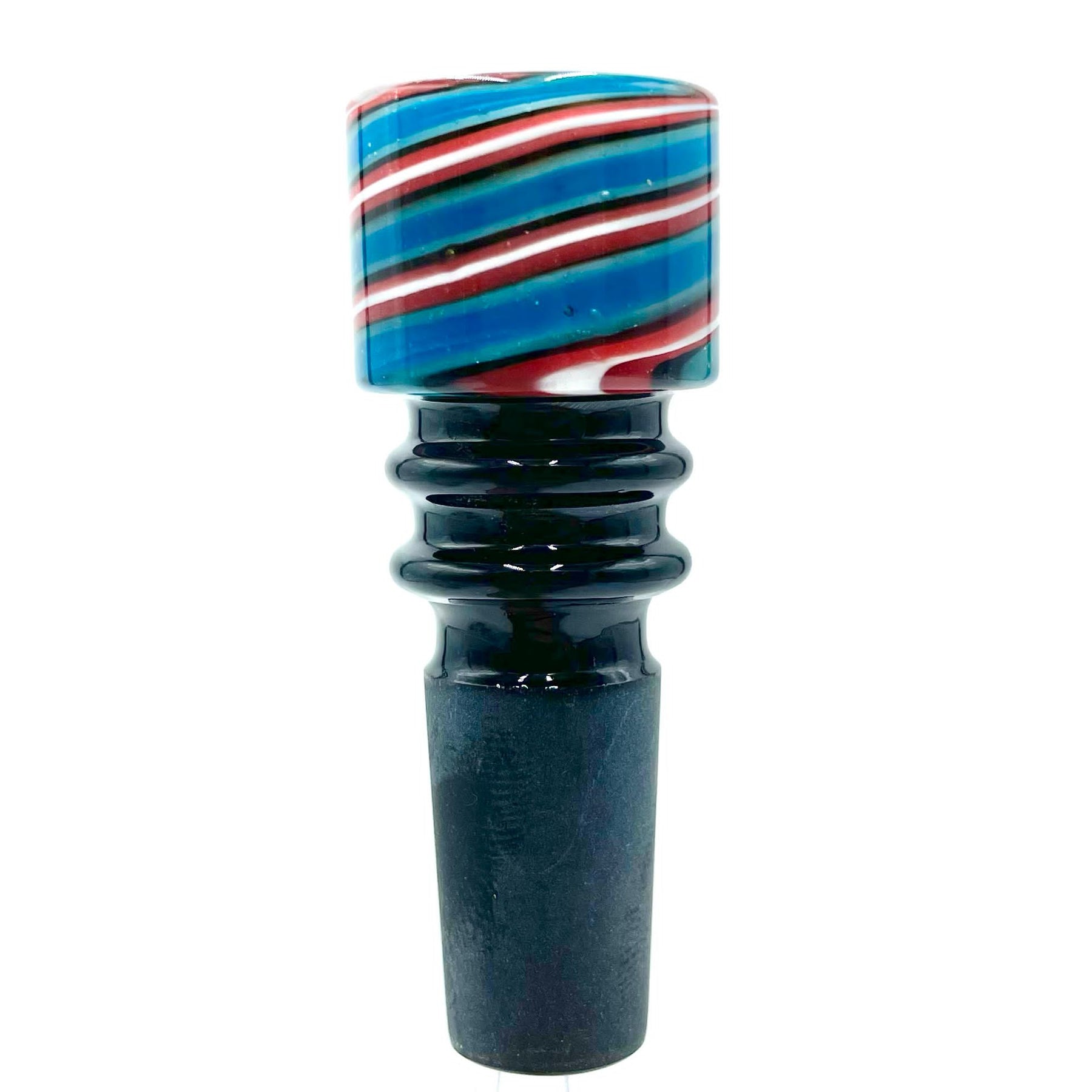 Lucky Goat Candy Cane Glass Bowl