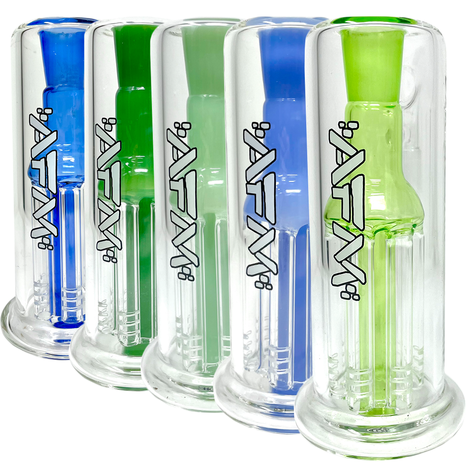 5" AFM Tall Boy 6 Arm Perc Glass Ash-Catcher