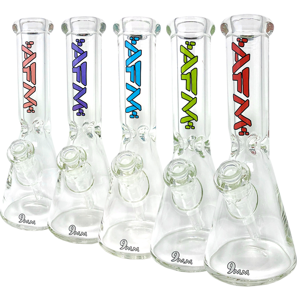 12" AFM Glass Heavy Boi Clear 9mm Glass Beaker Bong