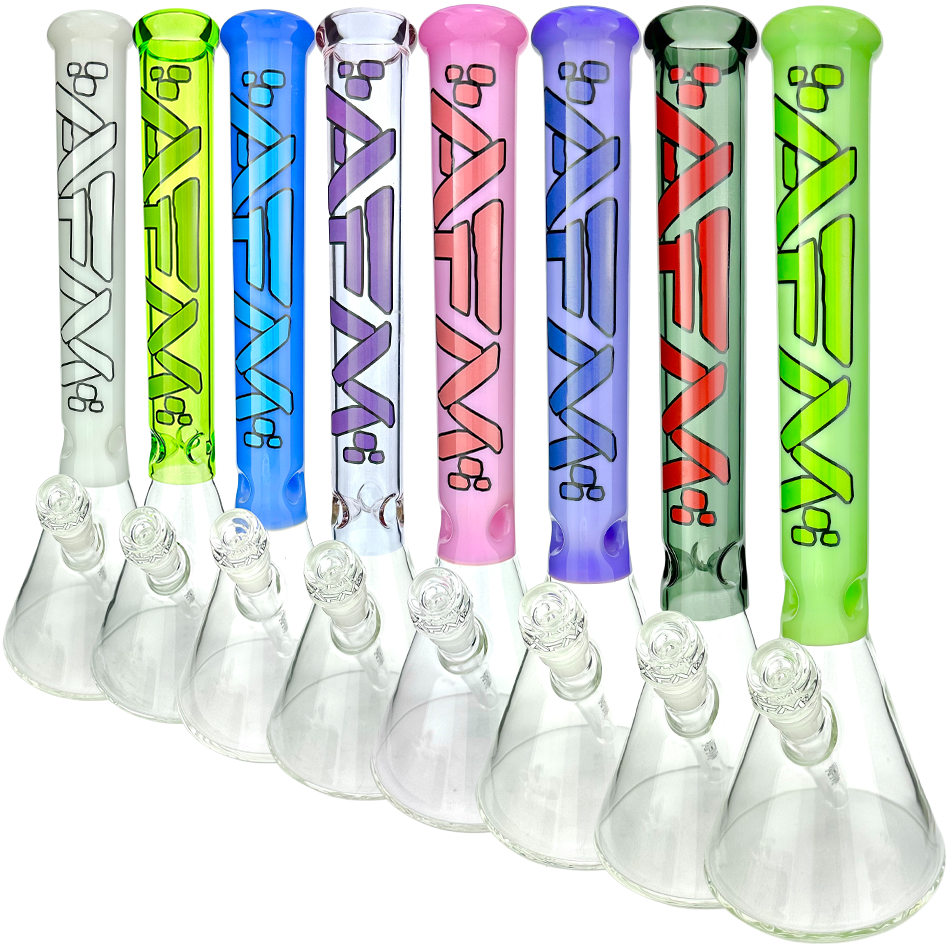 16" AFM Glass Extraterrestrial Colored Glass Beaker Bong