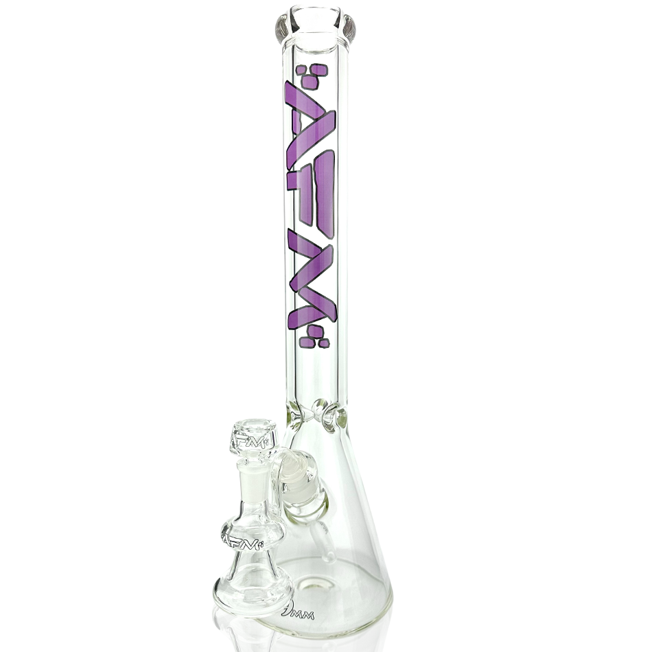 18 Afm Heavy Boi Clear 9mm Glass Beaker Bong Bundle