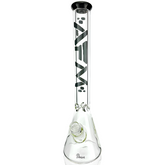 18" AFM Heavy Boi Colored Lip 9mm Glass Beaker Bong