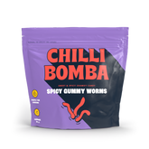 Chilli Bomba Spicy Gummy Worms Chamoy Candy - 8oz