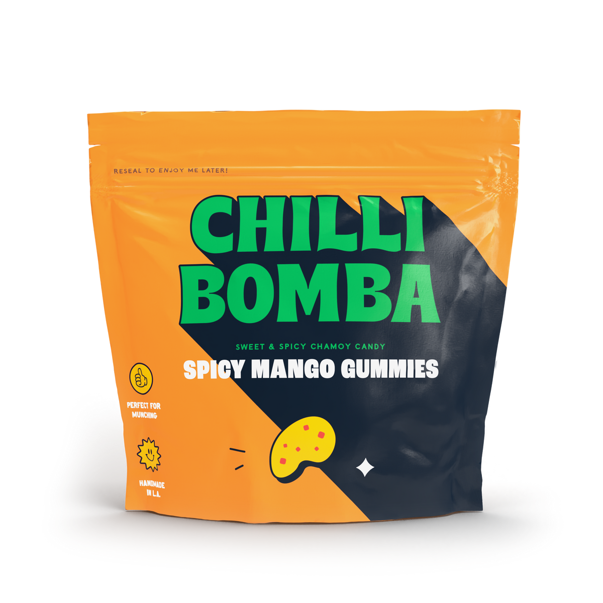 Chilli Bomba Spicy Mango Gummies Chamoy Candy - 8oz