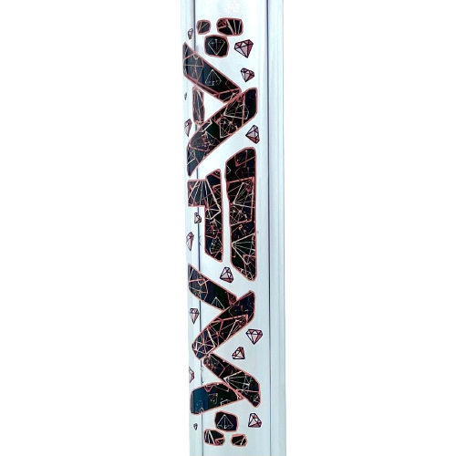 18" AFM Pink Diamond 9mm Glass Beaker Bong Bundle