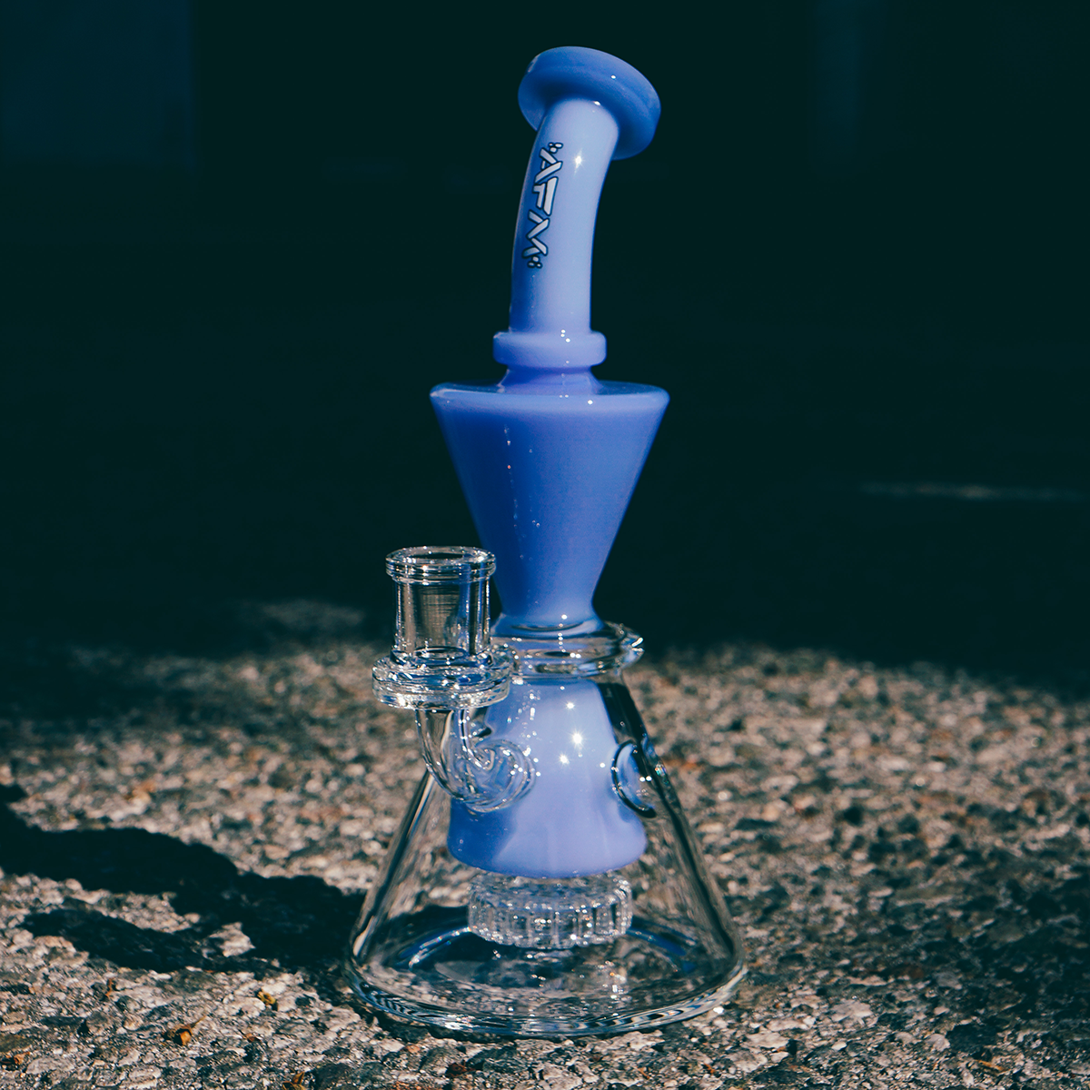 9" AFM  Swiss Cheese Glass Dab Rig