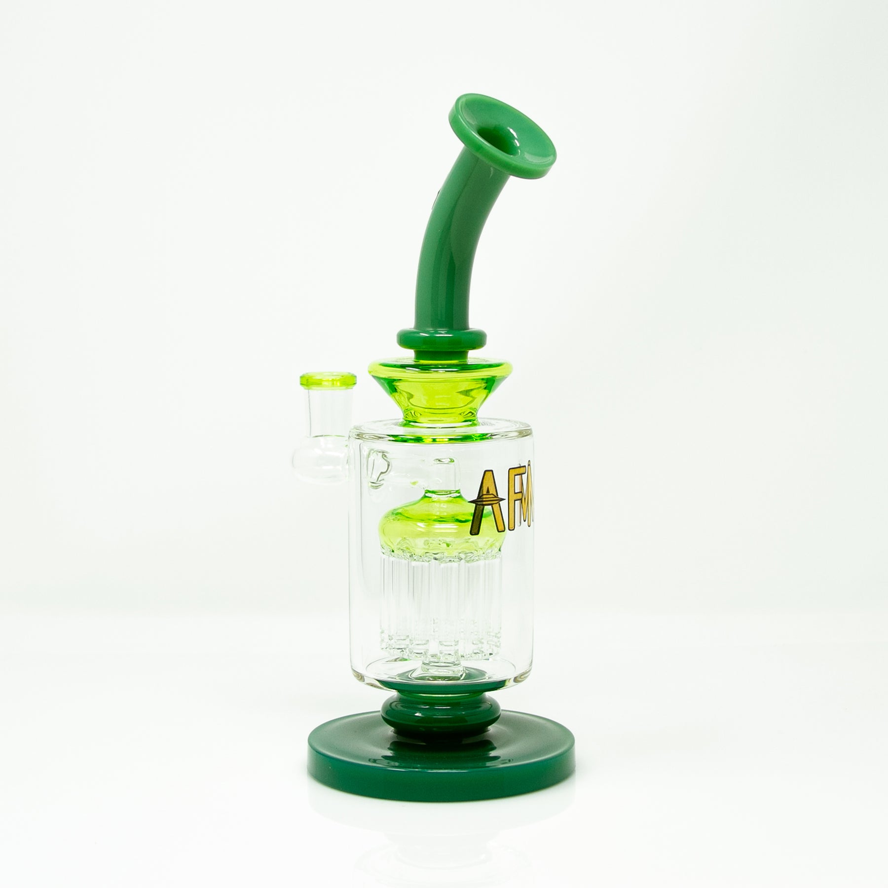 9" AFM Flex Double Color Arm Glass Dab Rig