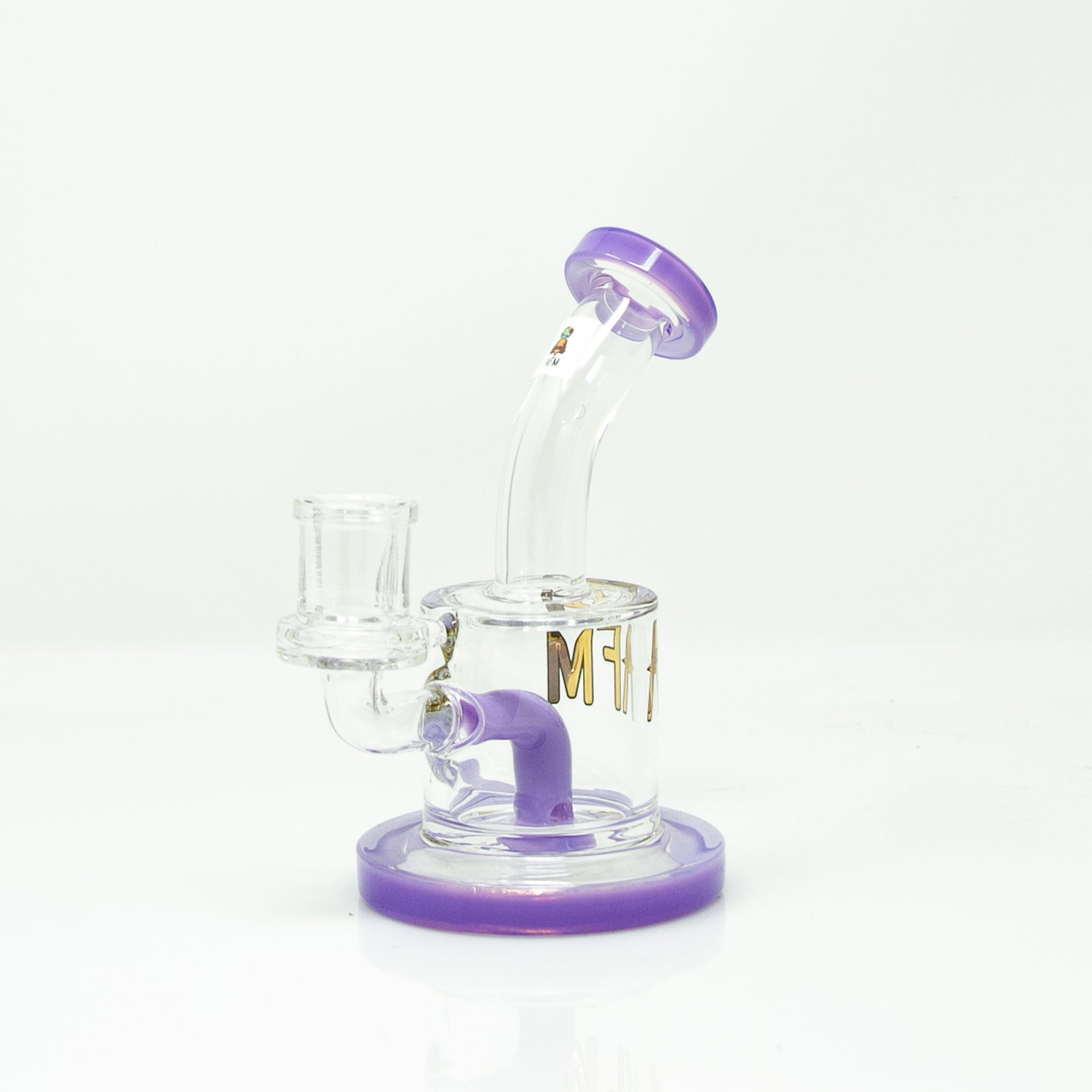 6.5" AFM Killer Colored Glass Mini Dab Rig