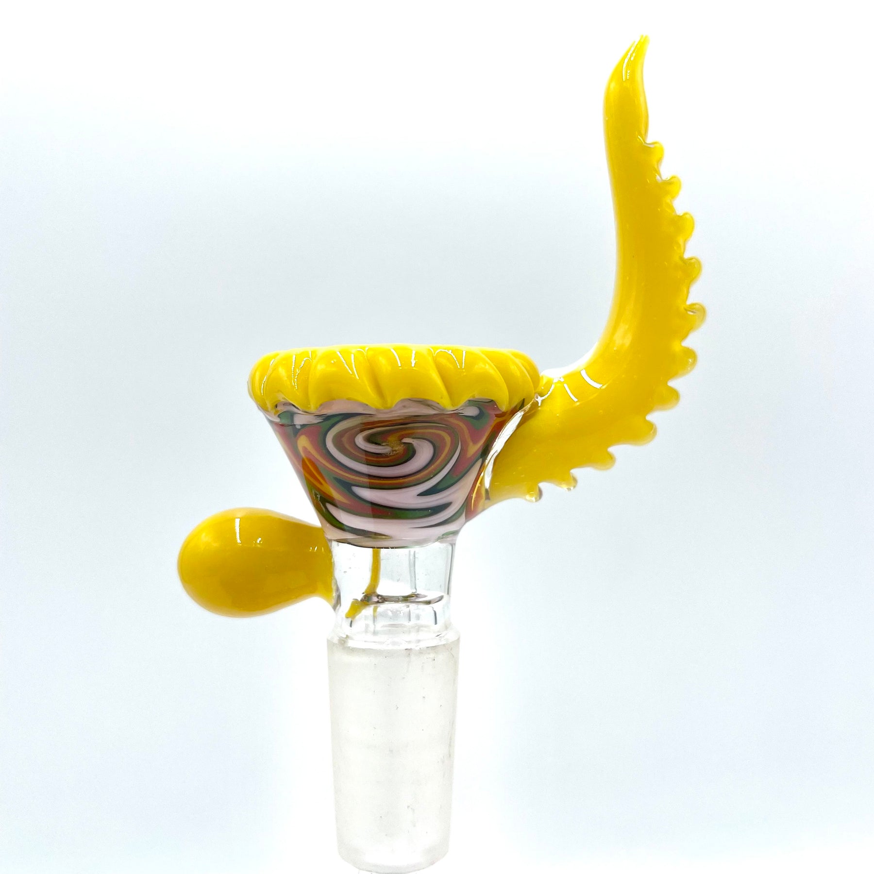 Lucky Goat Rasta Horn Glass Bowl