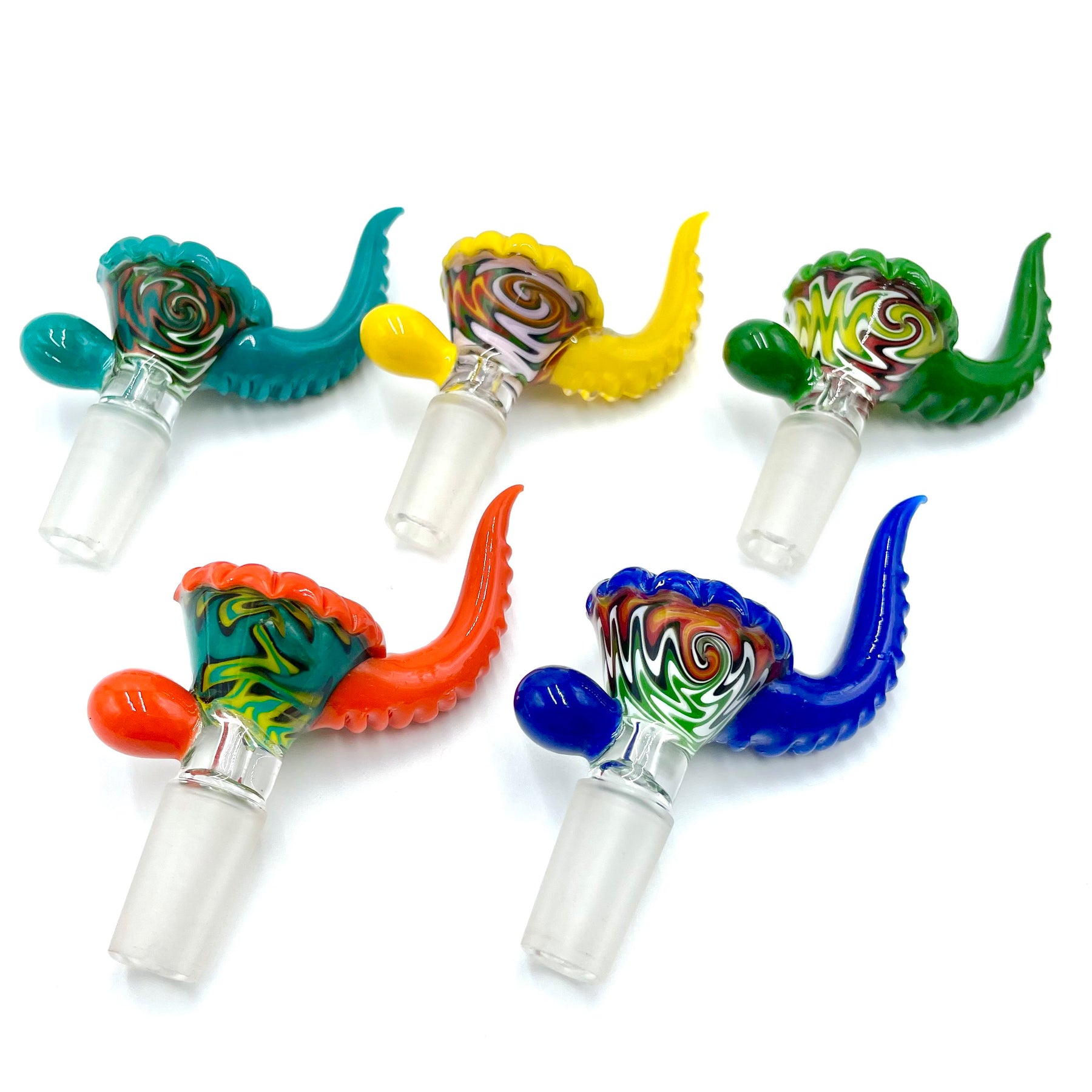Lucky Goat Rasta Horn Glass Bowl