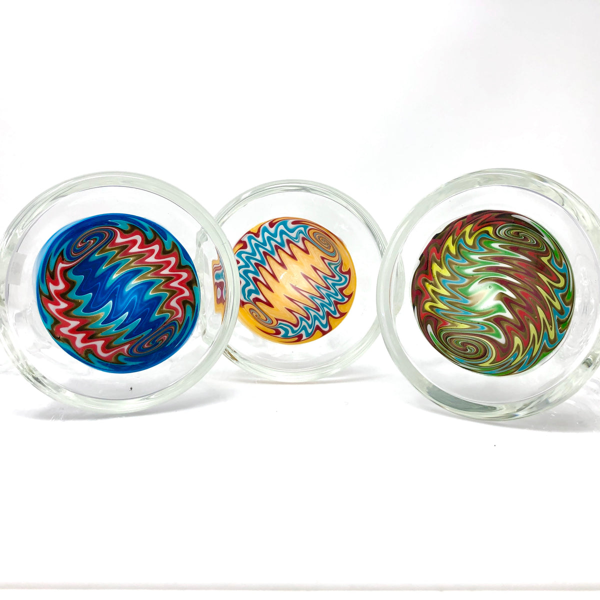 9" AFM Rastafari Clear Glass Beaker Bong